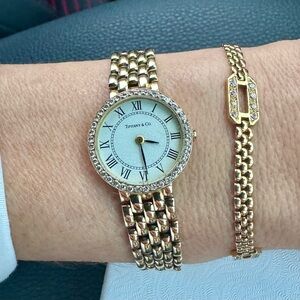 Tiffany & Co Portfolio Women’s 14k Yellow Gold Watch